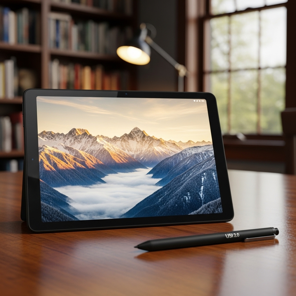 Amazon Fire HD 10 2023年モデルの本体とスタイラスペン