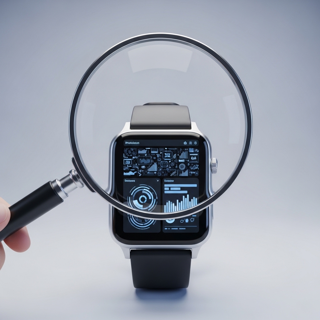 Apple-Watchと虫眼鏡