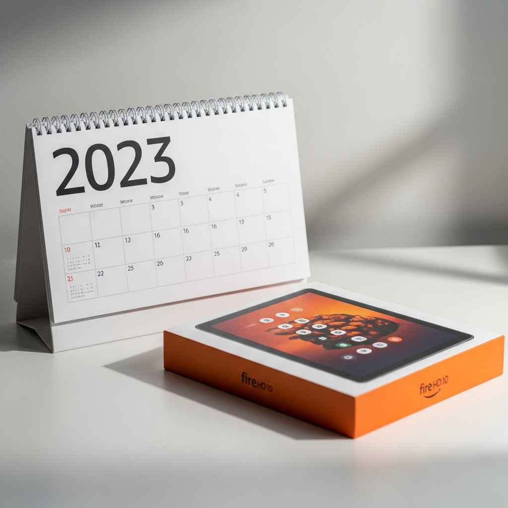 2023年のカレンダーとFire HD 10タブレット