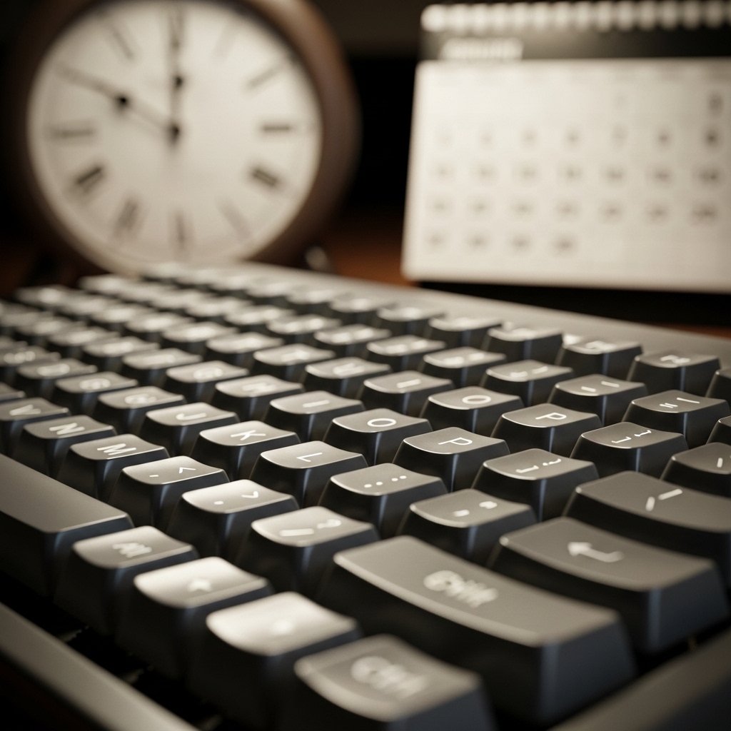 長く使えるキーボード 耐久性 カレンダーと時計