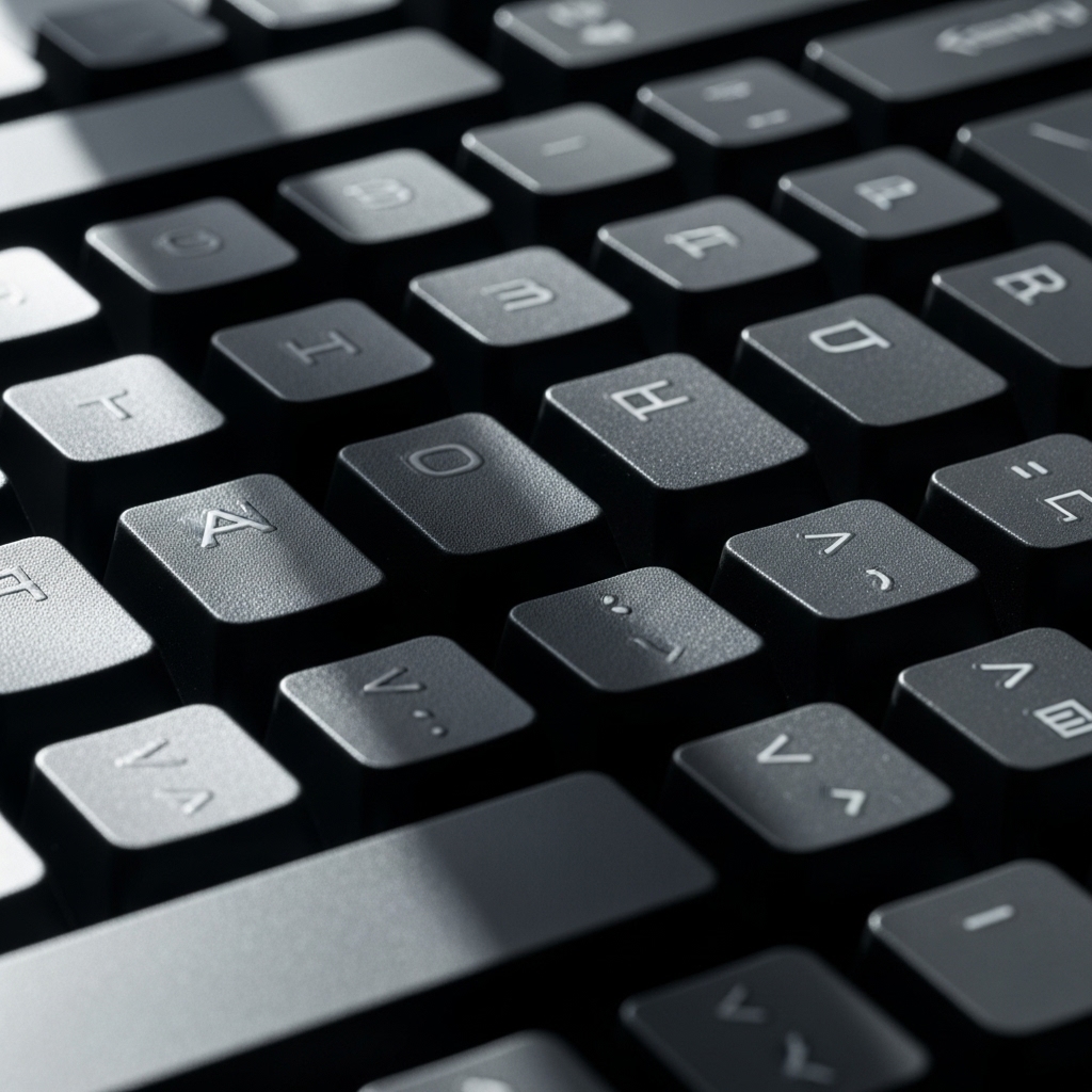 キーボードの配列比較 クローズアップ