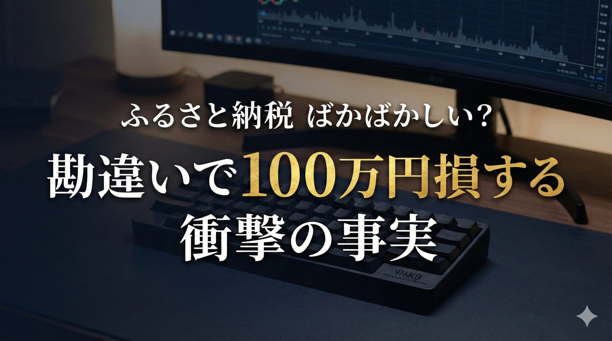 ふるさと納税を「やらない人」と楽天活用で「やる人」の10年後の資産格差（約100万円）と生活の質の差を比較した図解イラスト