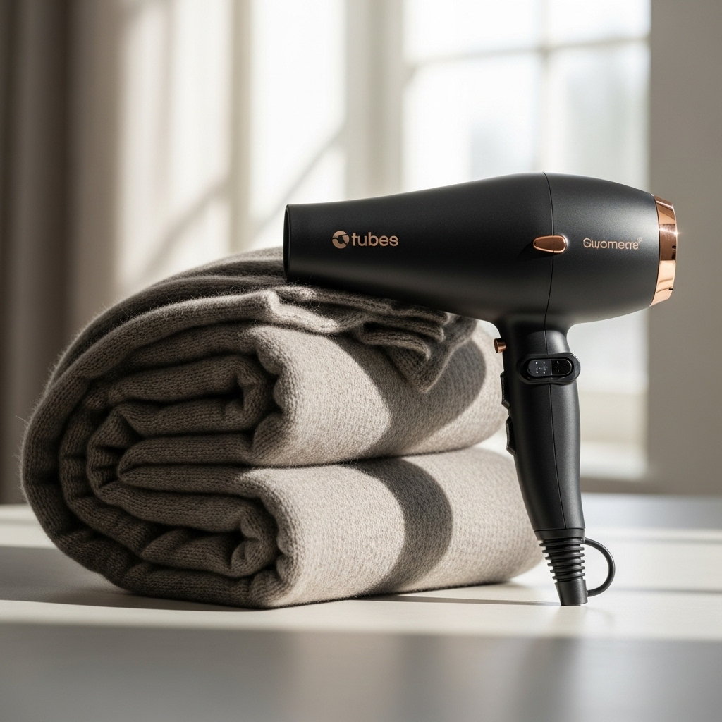 高機能ドライヤーとカシミヤマフラーのクリスマスプレゼントセット